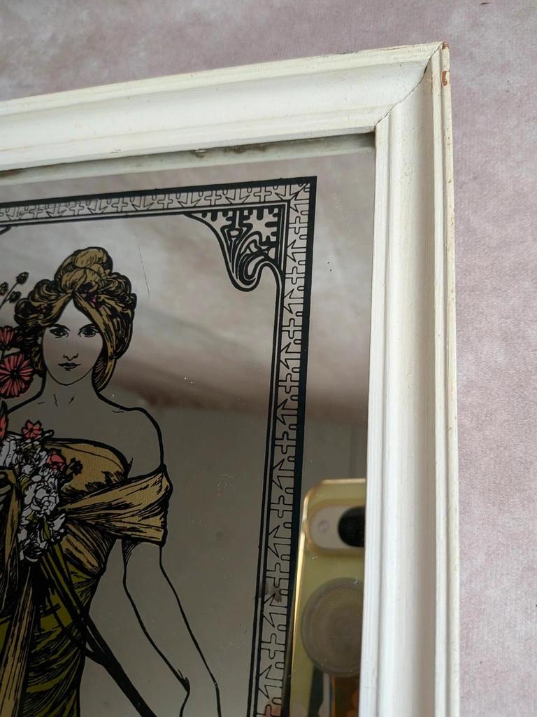 Miroir Art-nouveau Alphonse Mucha – Le Printemps