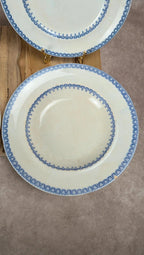 Lot de 4 assiettes anglaises anciennes – modèle Etruscan Border