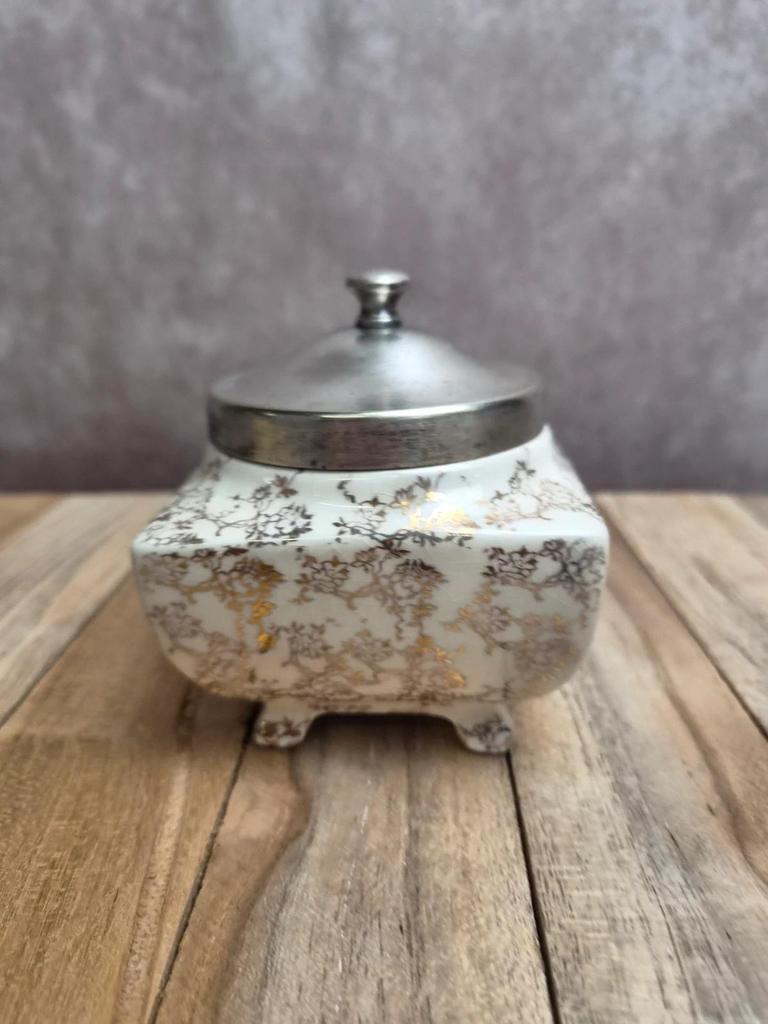 Sucrier anglais ancien English Ware Lancaster Sandland