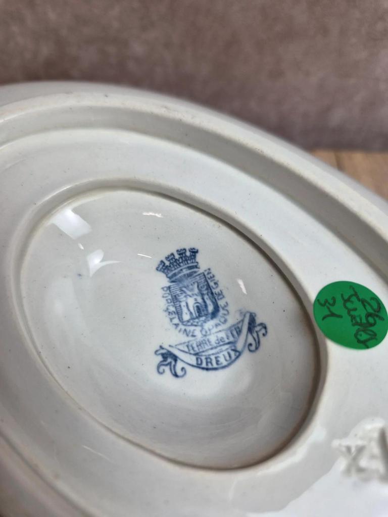 Grande saucière ancienne Gien – Terre de Fer – modèle Dreux