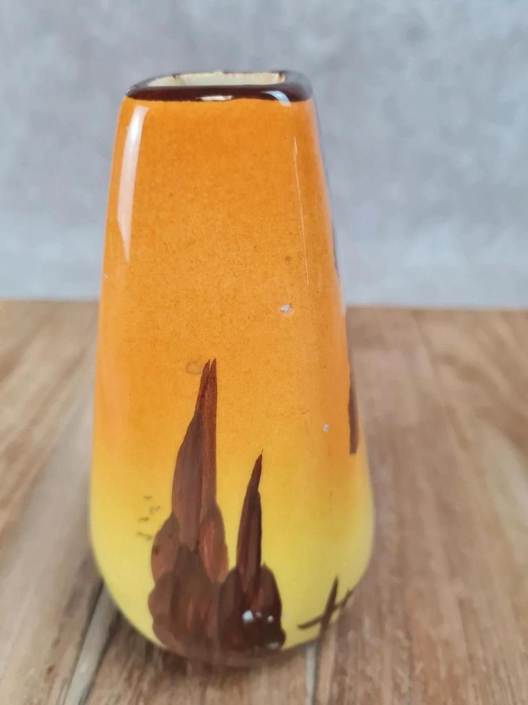 🌿 Petit vase cigale signé Jérôme Massier – Vallauris vintage