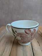 Lot de 2 tasses anciennes terre de fer Creil et Montereau – Xixe