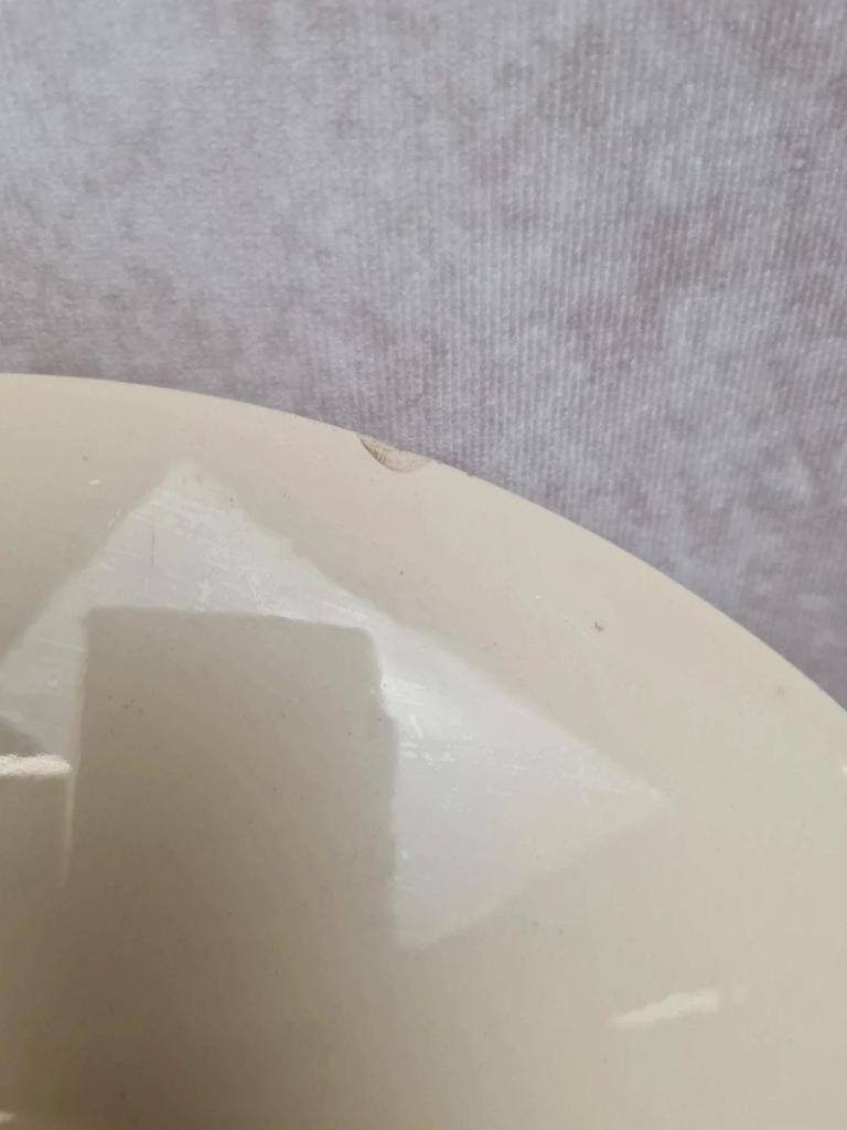 Grand plat Longchamp modèle Tulipes peint main diamètre 32 cm 🌷