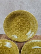🍋 Lot de 3 assiettes creuses vintage Longchamp France