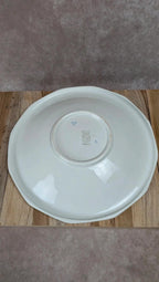 Ensemble dépareillé Digoin Sarreguemines –plats & saladier fleuri ancien