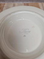 Assiette sur pied / compotier Sarreguemines ancien terre de fer 24,5 cm 🤍