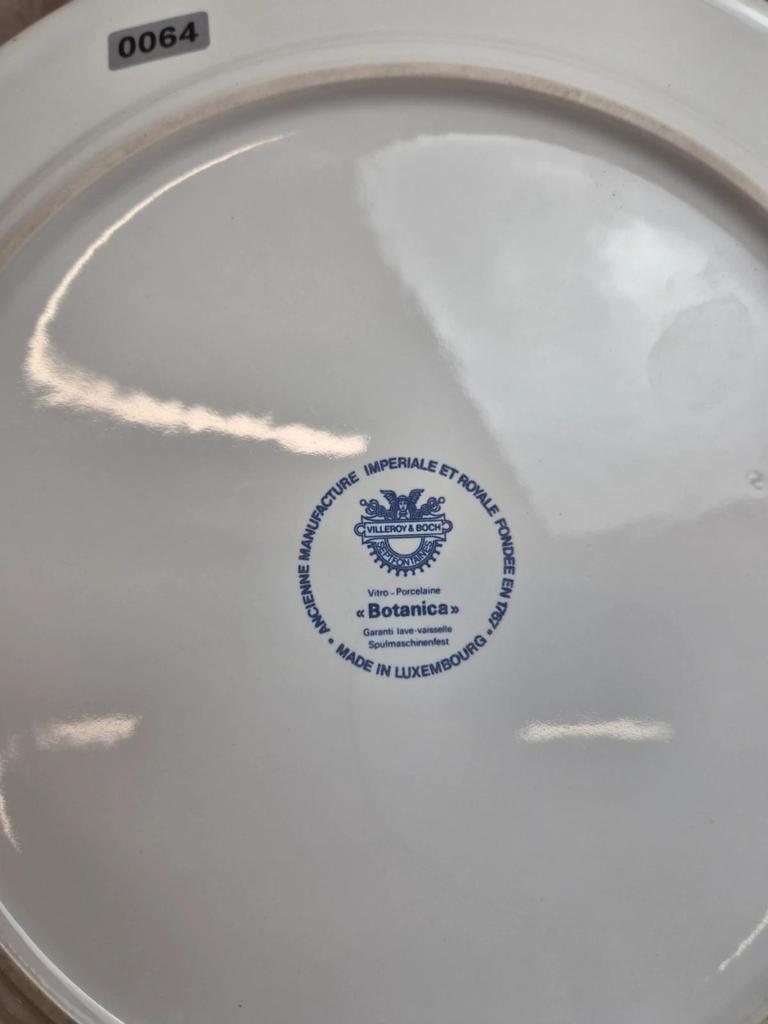 Lot 2 plats Villeroy & Boch Botanica – vitro-porcelaine – Luxembourg