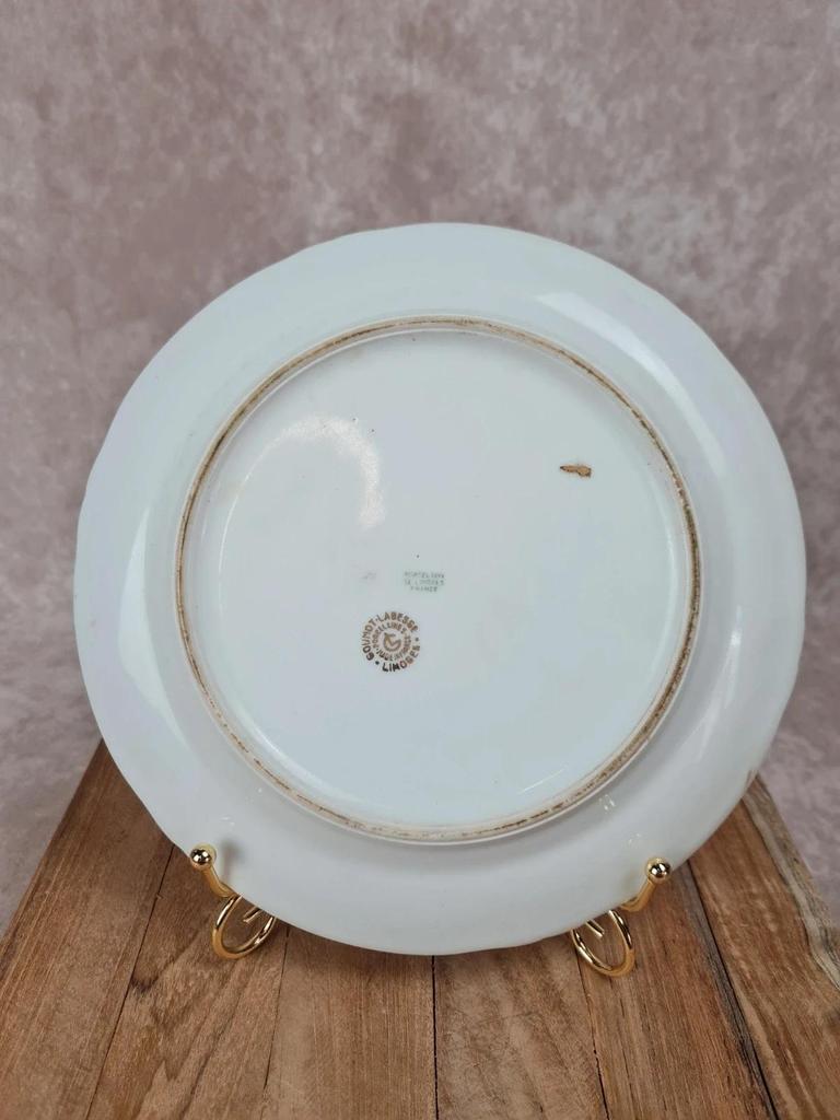 Assiette décorative en porcelaine de Limoges – Scène galante Fragonard 🎨