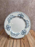 Assiette à dessert ancienne K&g Lunéville – modèle Sébastopol – décor bleu