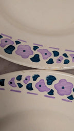 Lot 8 assiettes à dessert Longchamp Terre de Fer modèle Cannes