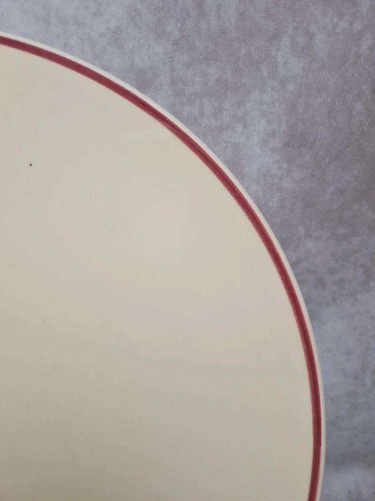 Grand plat Longchamp modèle Tulipes peint main diamètre 32 cm 🌷