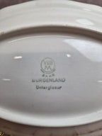 Ravier ancien Villeroy & Boch Burgenland – Décor bleu paysage et fleurs