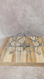 Dessous de plat chauffe-plat vintage en métal