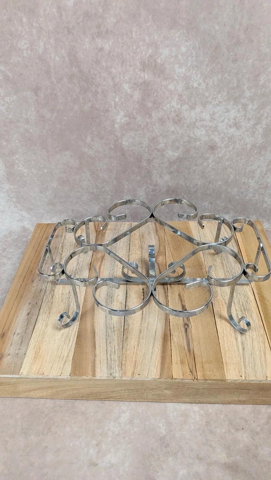 Dessous de plat chauffe-plat vintage en métal