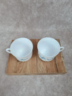 🌿 Duo de grandes tasses Arcopal – modèle Myosotis 🌿