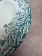 Lot 3 assiettes creuses Terre de Fer A. Lebacqz & M. Bouchart Floral