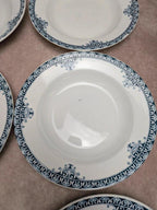 Lot de 6 assiettes creuses Terre de Fer St Amand modèle Andrinople