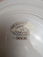 Lot de 8 assiettes plates Lunéville modèle Senlis