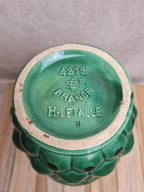 Grand vase Saint-clément modèle Ananas 🍍 vert – design Blanche Letalle – pièce vintage