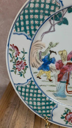 Grande assiette chinoise peinte à la main