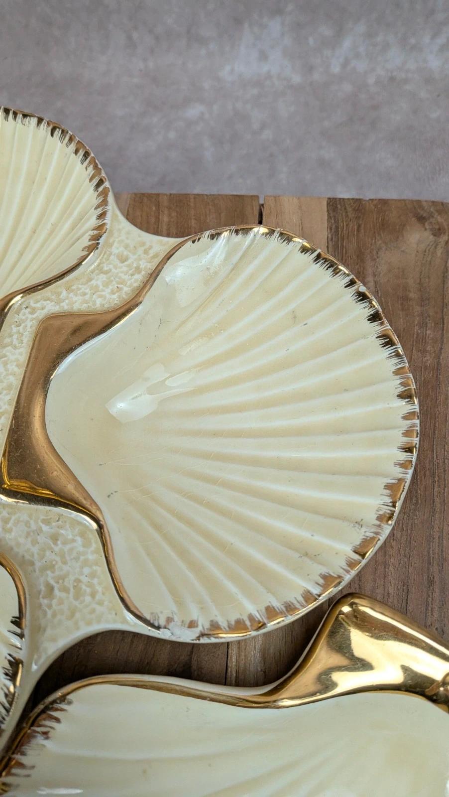 Présentoir coquillage vintage Siloa Paris + 2 coquilles