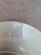 Assiette creuse Terre de Fer Sarreguemines modèle Jardinière rouge