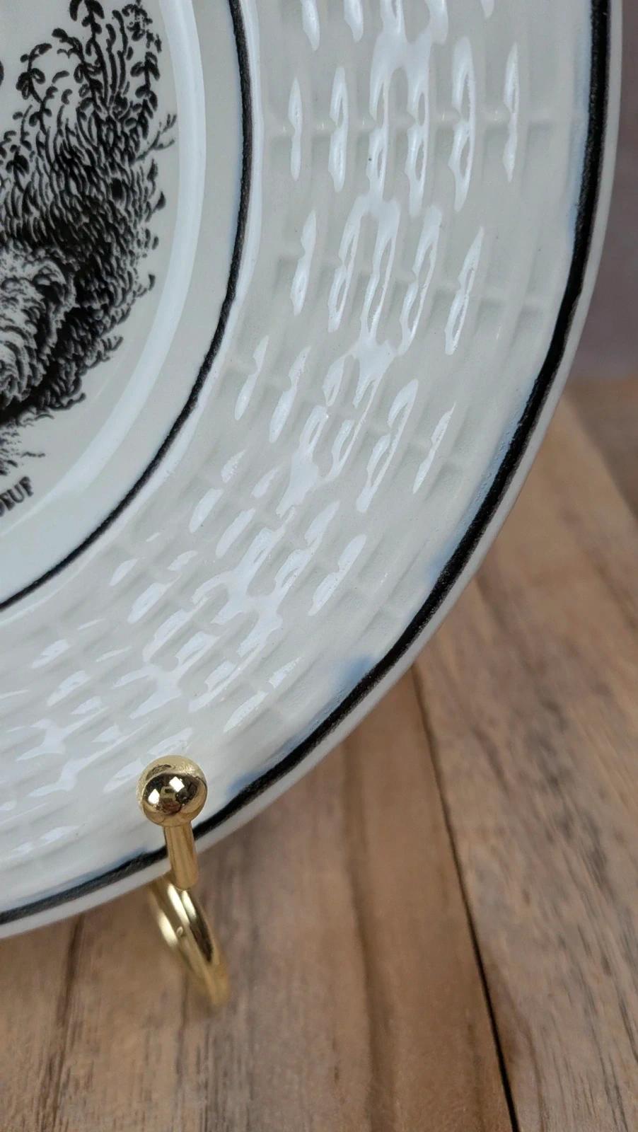 Assiette Sarreguemines Fables de La Fontaine, Les Rats