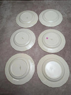 6 assiettes dessert Sarreguemines terre de fer