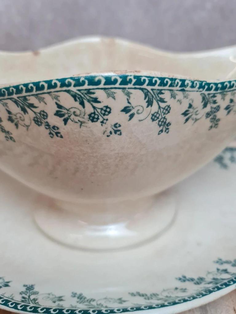 Grande saucière ancienne Terre de Fer Gien modèle Montigny 🌿