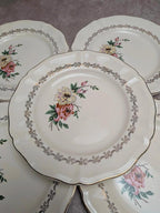6 assiettes dessert Sarreguemines terre de fer