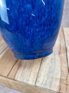 Grand vase Paul Milet Sèvres bleu flammé Art Déco céramique française 30 cm
