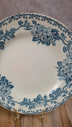 Assiette ancienne terre de fer Saint-amand Hamage Nord “guadeloupe” 19,5 cm