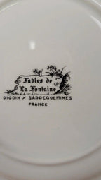 Assiette Sarreguemines Fables de La Fontaine, Les Rats