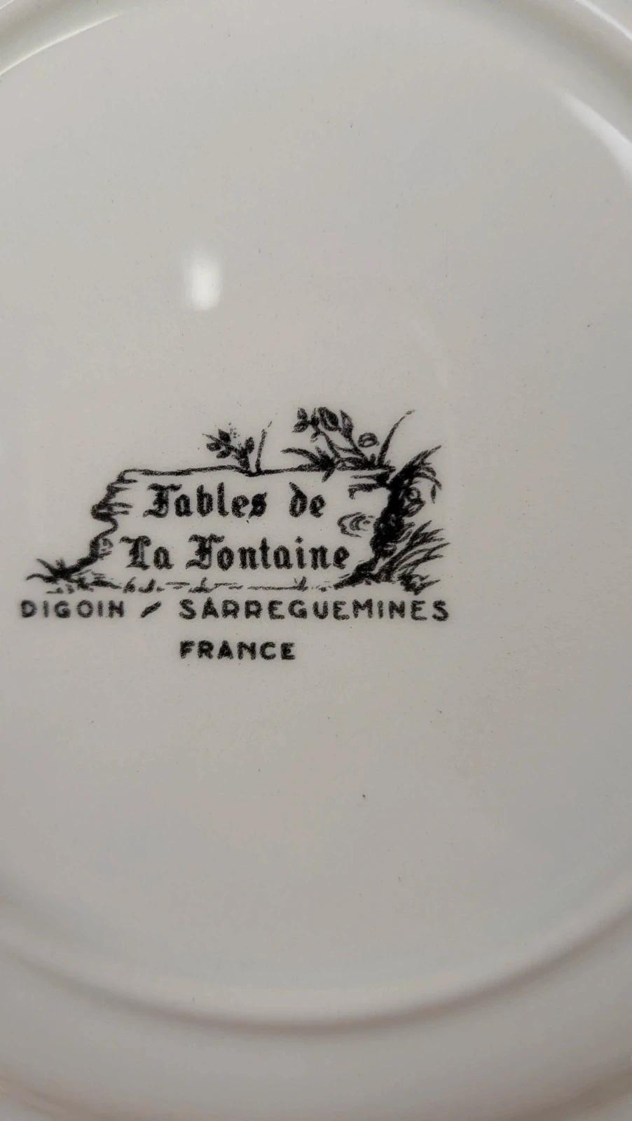 Assiette Sarreguemines Fables de La Fontaine, Les Rats