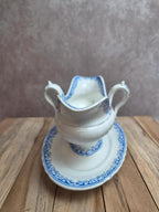 Saucière ancienne Jules Vieillard & Cie Bordeaux – Modèle Guirlande - Faïence fine Xixe