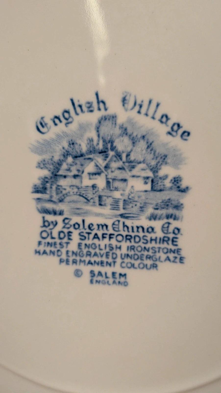 Assiette anglaise Olde Staffordshire English Village