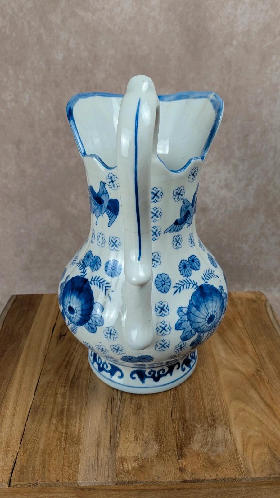 Ensemble de toilette ancien d’inspiration asiatique – Bassine & cruche