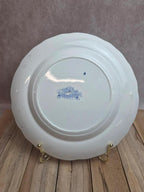 Assiette anglaise ancienne Lace Border bleu – attribuée Job Meigh Old Hall Xixe