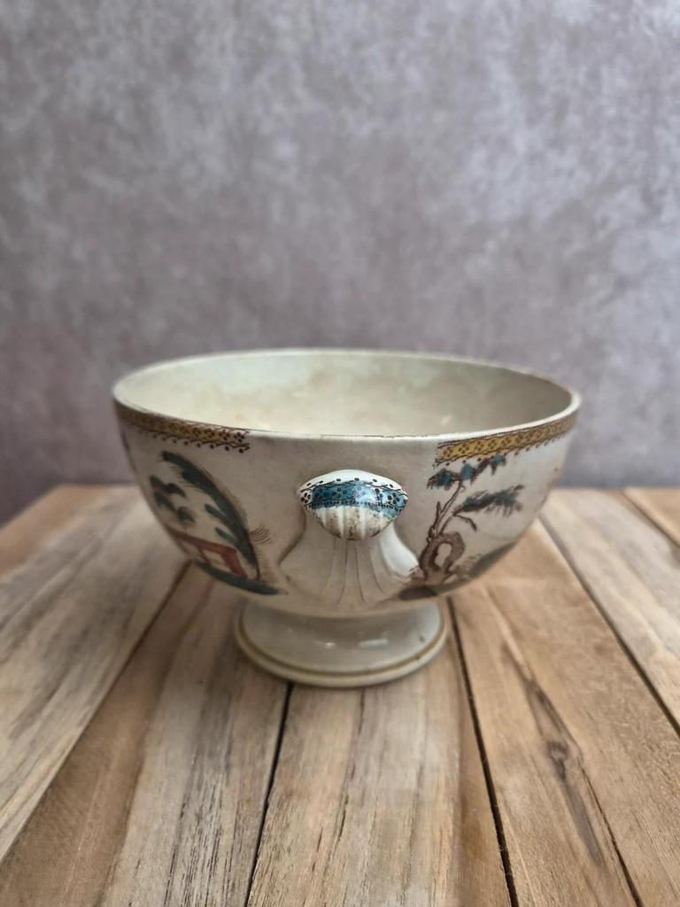 Bol à bouillon sur pied Jules Vieillard Bordeaux Tonkin – vers 1850