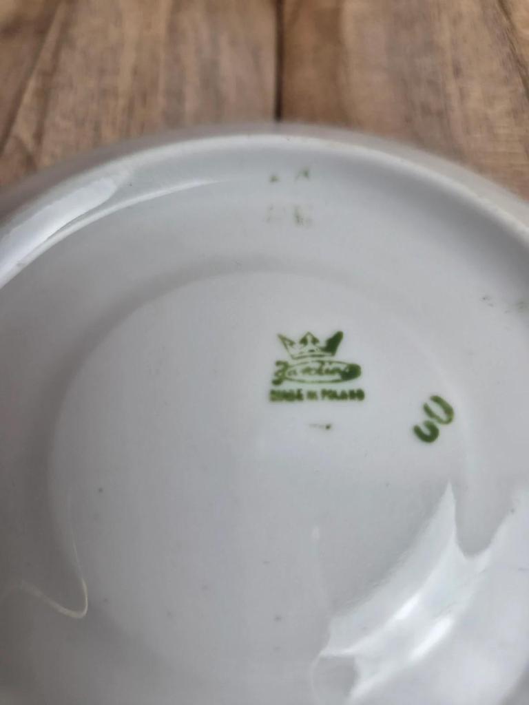 Ensemble tasse & bol en porcelaine Karolina – décor marbré or – Made in Poland
