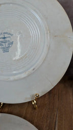Lot de 4 assiettes vintage Creil & Montereau – Service Varsovie