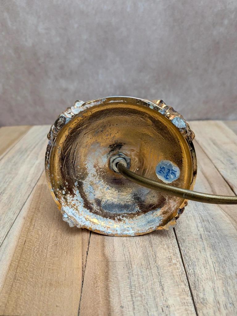 Pied de lampe vintage doré style Louis Xvi – lampe de table rétro