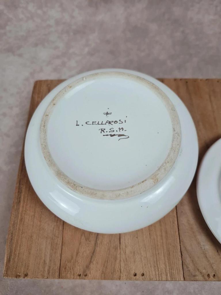 Boîte vintage en céramique signée L. Cellaposi 🇮🇹