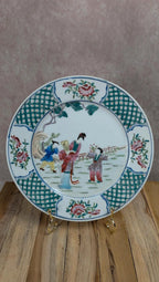 Grande assiette chinoise peinte à la main