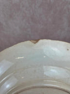Assiette ancienne Longwy – modèle Japonais – décor oiseaux noir & blanc