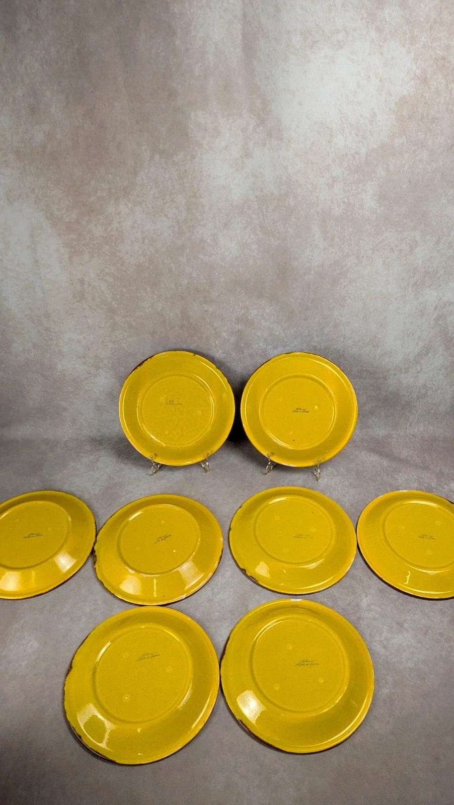 Lot de 8 assiettes plates Saint-clément vintage