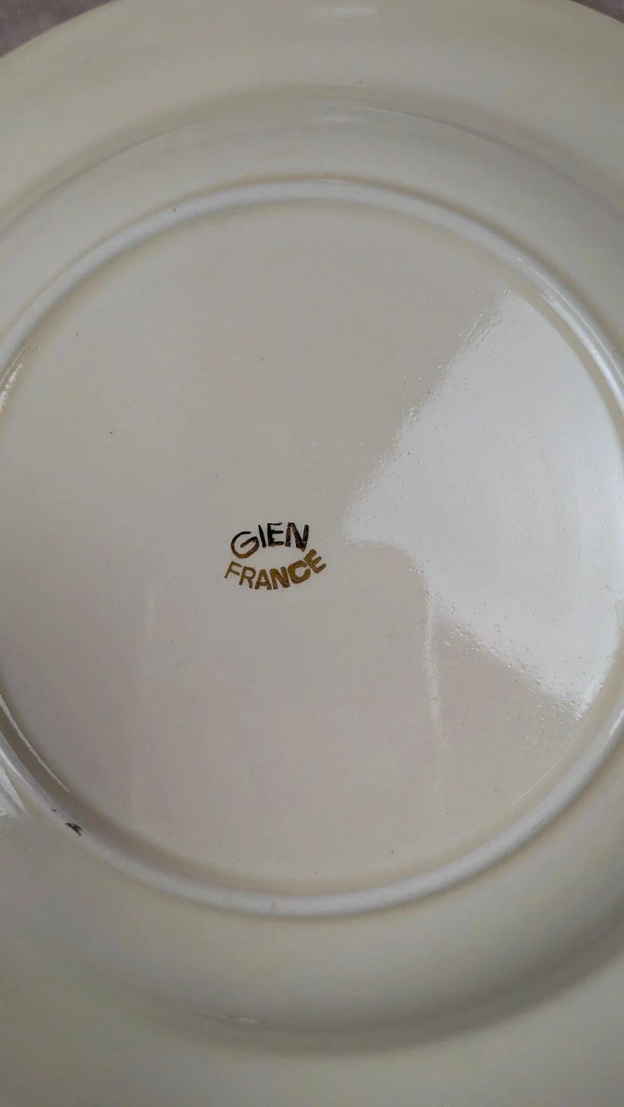 Lot de 6 assiettes creuses Gien