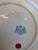 Assiette anglaise ancienne Xixe siècle bleu transferware Cem Clementson Brothers