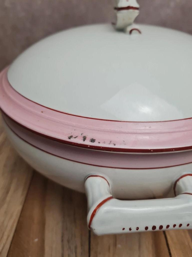 Soupière + plat Sarreguemines Digoin modèle Casino – service ancien charmant