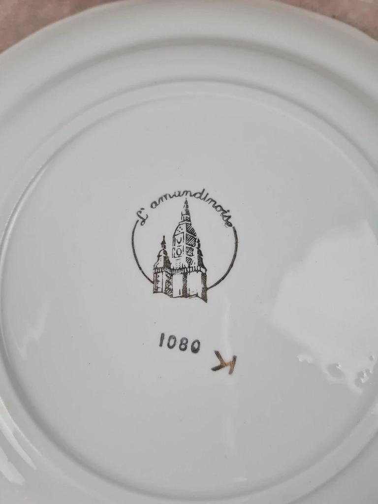 Lot de 6 assiettes à dessert fleuries L’amandinoise 🌸🍰